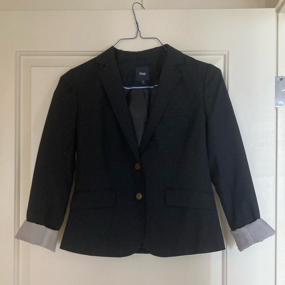 GAP Women's Elegant Navy Blazer